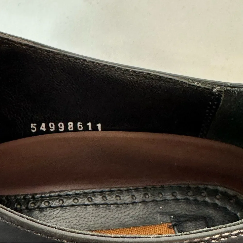FLORSHEIM Men's Black Patent Lexington Cap Toe Oxford Size 9 D